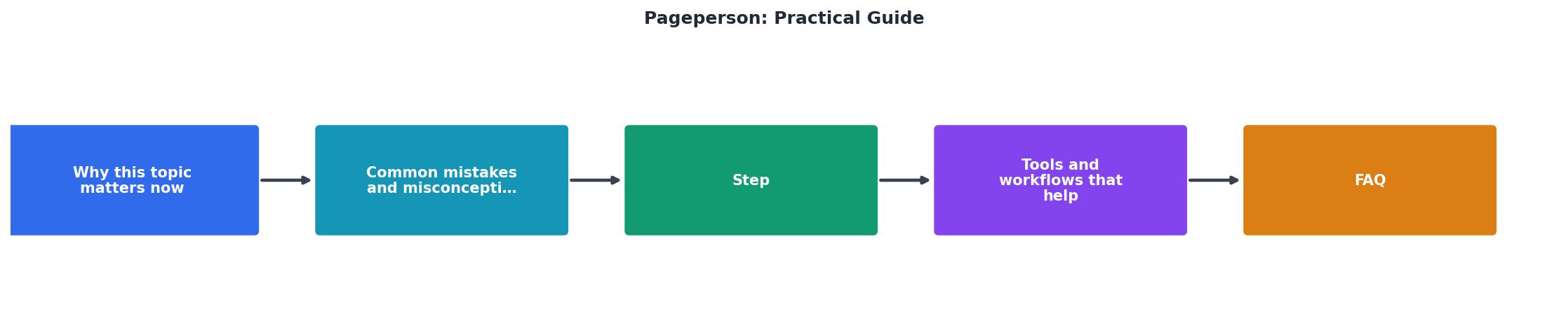 Pageperson: Practical Guide process