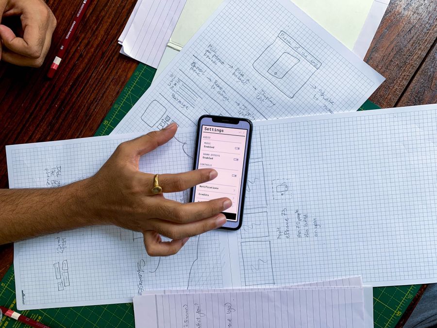 web design wireframe sketch