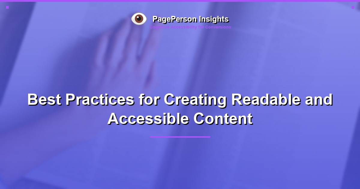Best Practices for Creating Readable and Accessible Content