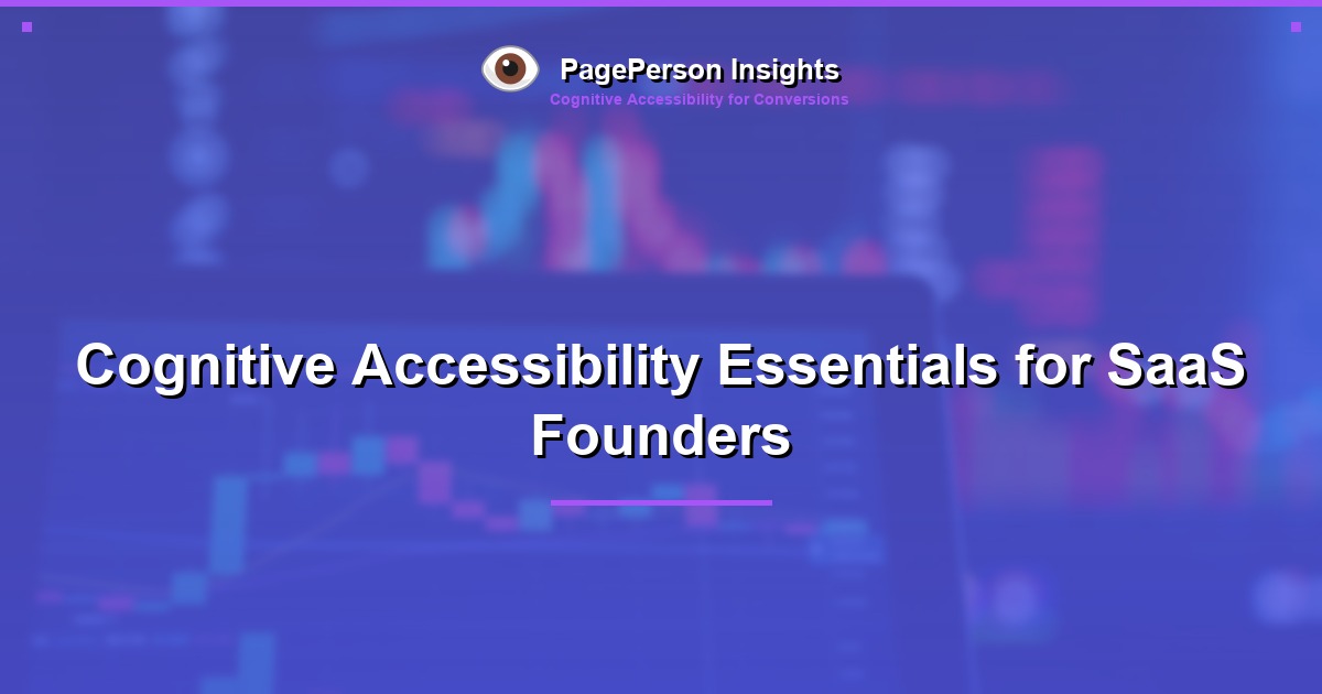 Cognitive Accessibility Essentials for SaaS Founders