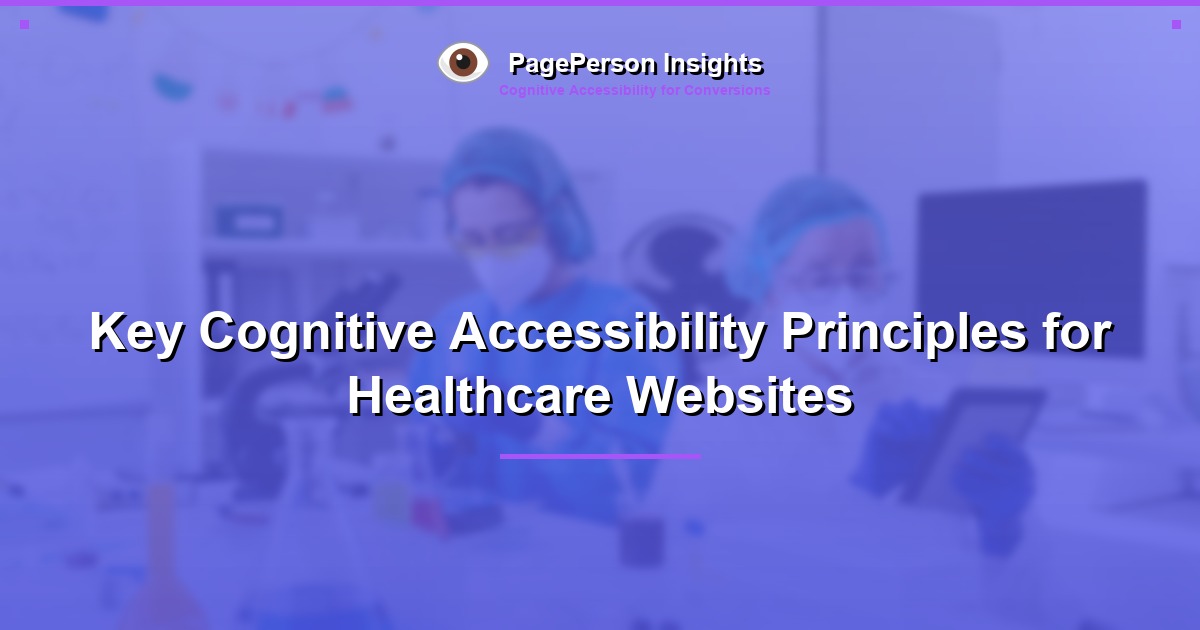 Key Cognitive Accessibility Principles for Healthcare Websites