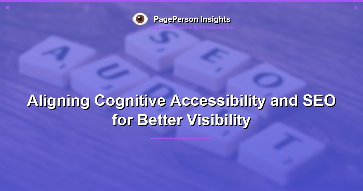 Aligning Cognitive Accessibility and SEO for Better Visibility