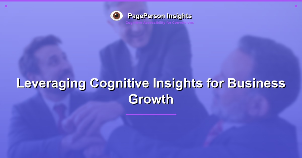 Leveraging Cognitive Insights for Business Growth
