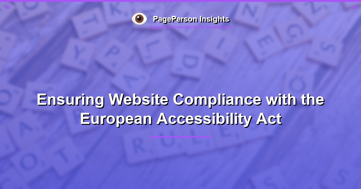 Ensuring Website Compliance with the European Accessibility Act