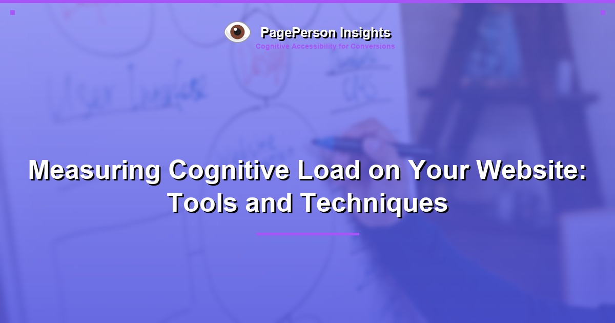 Measuring Cognitive Load on Your Website: Tools and Techniques