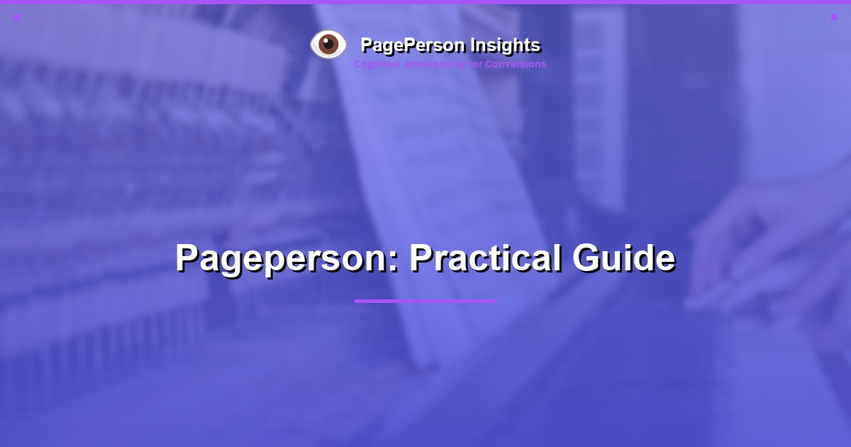 Pageperson: Practical Guide