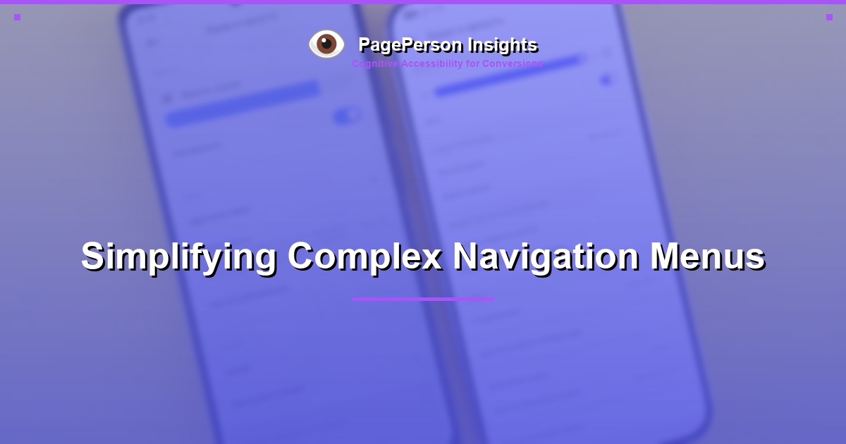 Simplifying Complex Navigation Menus